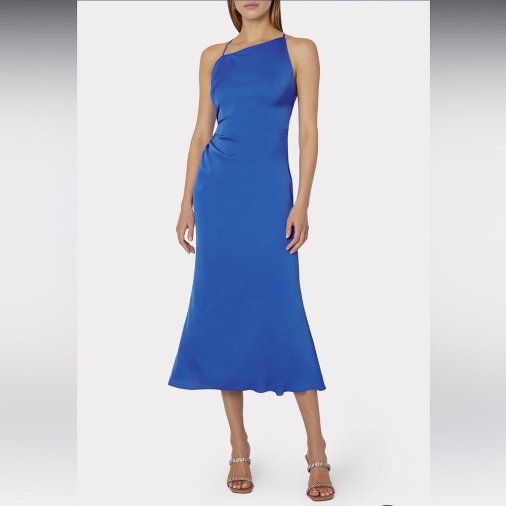 MILLY Electra Slip Dress - Beach Blue